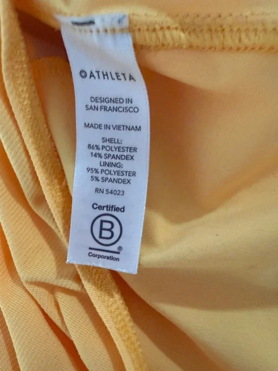 Athleta Women's Yellow Active Shorts - Lightweight Summer Running Shorts size M - Picture 12 of 13